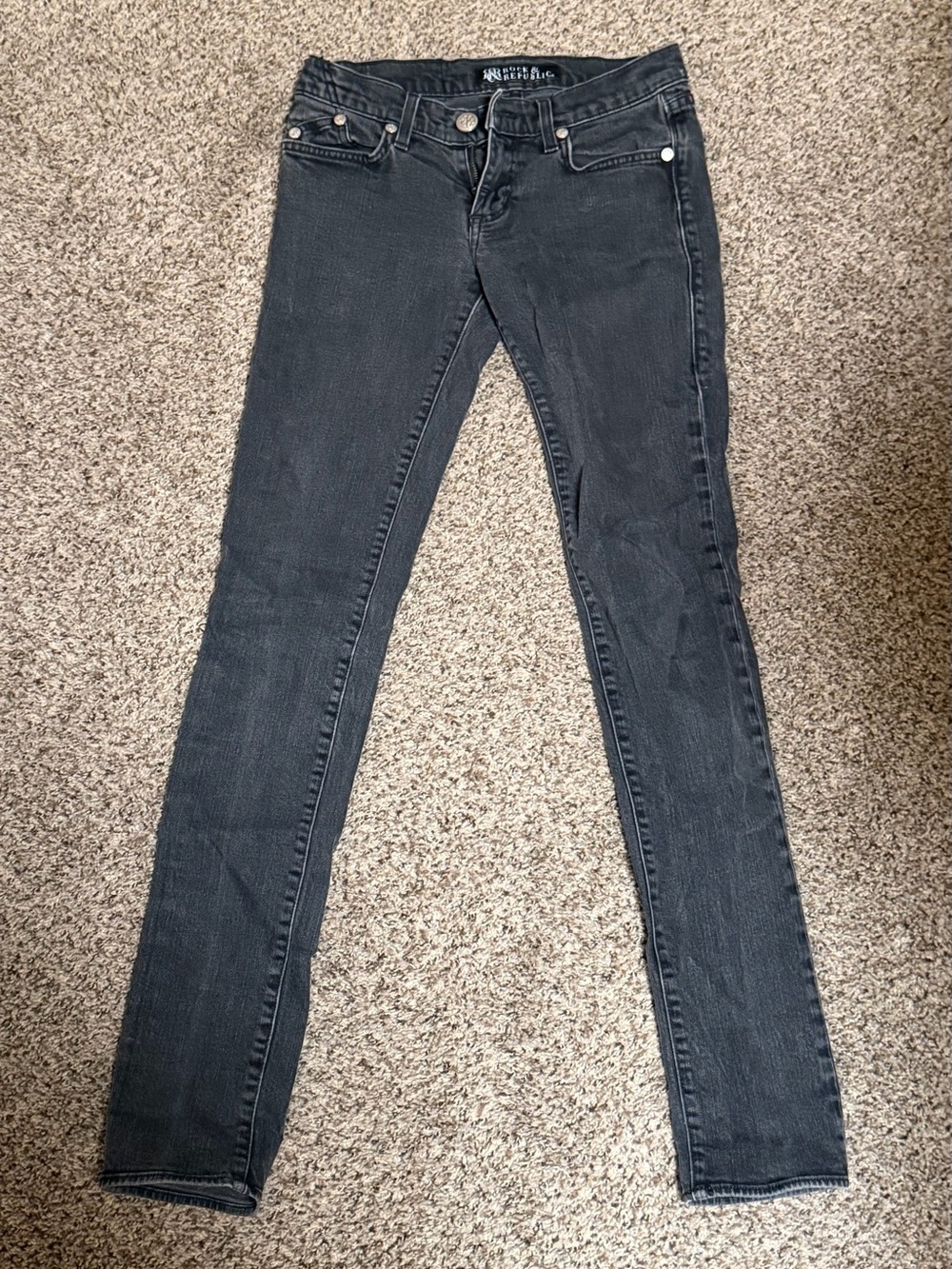 Black Low Rise Skinny Jeans